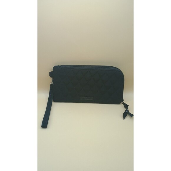 Vera Bradley  RFID Tech Wristlet~Classic Black - Preowned - Picture 2 of 6